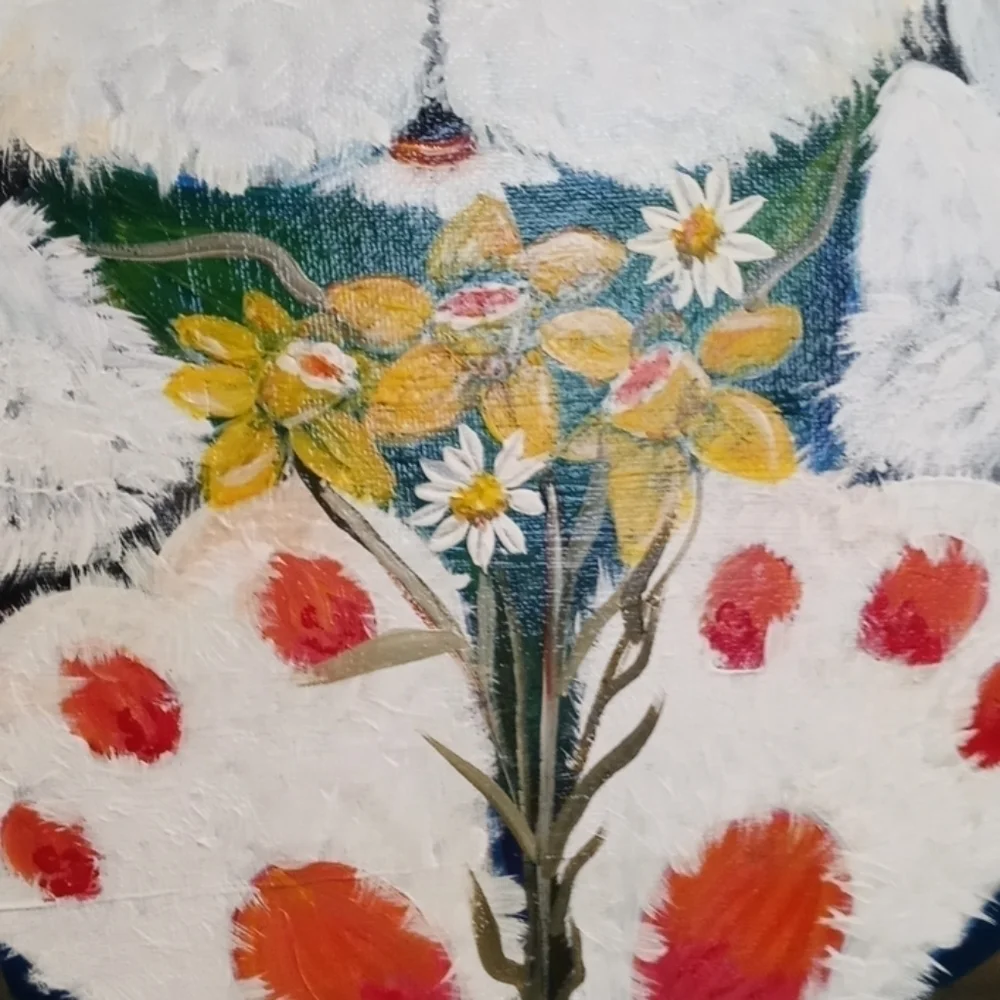 Original acrylic painting unstretched canvas 11x14